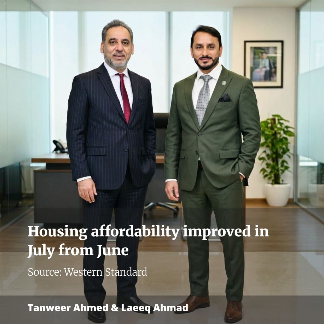 Housing affordability improved in July from June